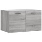vidaXL Armario de pared madera de ingeniería gris Sonoma 60x36,5x35 cm vidaXL Armario de pared madera de ingeniería gris Sonoma 60x36,5x35 cm