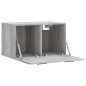 vidaXL Armario de pared madera de ingeniería gris Sonoma 60x36,5x35 cm vidaXL Armario de pared madera de ingeniería gris Sonoma 60x36,5x35 cm