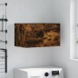 vidaXL Armario de pared madera ingeniería roble ahumado 60x36,5x35 cm vidaXL Armario de pared madera ingeniería roble ahumado 60x36,5x35 cm