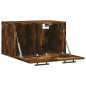vidaXL Armario de pared madera ingeniería roble ahumado 60x36,5x35 cm vidaXL Armario de pared madera ingeniería roble ahumado 60x36,5x35 cm