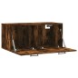 vidaXL Armario de pared madera ingeniería roble ahumado 80x36,5x35 cm vidaXL Armario de pared madera ingeniería roble ahumado 80x36,5x35 cm