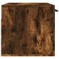 vidaXL Armario de pared madera ingeniería roble ahumado 80x36,5x35 cm