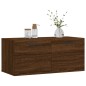 vidaXL Armario de pared madera ingeniería marrón roble 80x36,5x35 cm vidaXL Armario de pared madera ingeniería marrón roble 80x36,5x35 cm