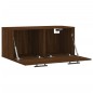 vidaXL Armario de pared madera ingeniería marrón roble 80x36,5x35 cm vidaXL Armario de pared madera ingeniería marrón roble 80x36,5x35 cm