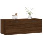 vidaXL Armario de pared madera ingeniería marrón roble 100x36,5x35 cm vidaXL Armario de pared madera ingeniería marrón roble 100x36,5x35 cm