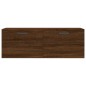 vidaXL Armario de pared madera ingeniería marrón roble 100x36,5x35 cm vidaXL Armario de pared madera ingeniería marrón roble 100x36,5x35 cm
