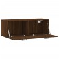 vidaXL Armario de pared madera ingeniería marrón roble 100x36,5x35 cm vidaXL Armario de pared madera ingeniería marrón roble 100x36,5x35 cm