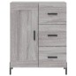 vidaXL Aparador de madera de ingeniería gris Sonoma 69,5x34x90 cm vidaXL Aparador de madera de ingeniería gris Sonoma 69,5x34x90 cm