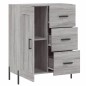 vidaXL Aparador de madera de ingeniería gris Sonoma 69,5x34x90 cm vidaXL Aparador de madera de ingeniería gris Sonoma 69,5x34x90 cm