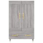 vidaXL Aparador alto madera de ingeniería gris Sonoma 69,5x31x115 cm vidaXL Aparador alto madera de ingeniería gris Sonoma 69,5x31x115 cm