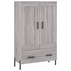 vidaXL Aparador alto madera de ingeniería gris Sonoma 69,5x31x115 cm