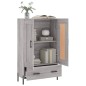vidaXL Aparador alto madera de ingeniería gris Sonoma 69,5x31x115 cm