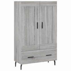 vidaXL Aparador alto madera de ingeniería gris Sonoma 69,5x31x115 cm