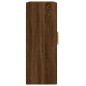 vidaXL Armario de pared madera ingeniería roble marrón 69,5x34x90 cm vidaXL Armario de pared madera ingeniería roble marrón 69,5x34x90 cm