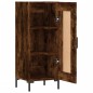 vidaXL Aparador madera de ingeniería roble ahumado 34,5x34x90 cm vidaXL Aparador madera de ingeniería roble ahumado 34,5x34x90 cm