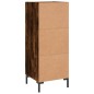vidaXL Aparador madera de ingeniería roble ahumado 34,5x34x90 cm vidaXL Aparador madera de ingeniería roble ahumado 34,5x34x90 cm