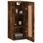 vidaXL Armario de pared madera ingeniería roble ahumado 34,5x34x90 cm vidaXL Armario de pared madera ingeniería roble ahumado 34,5x34x90 cm