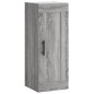 vidaXL Armario de pared madera de ingeniería gris Sonoma 34,5x34x90 cm