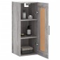 vidaXL Armario de pared madera de ingeniería gris Sonoma 34,5x34x90 cm