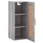 vidaXL Armario de pared madera de ingeniería gris Sonoma 34,5x34x90 cm