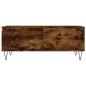 vidaXL Mesa de centro madera contrachapada roble ahumado 90x50x36,5 cm