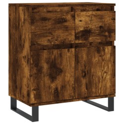 vidaXL Aparador madera contrachapada color roble ahumado 60x35x70 cm