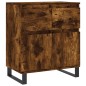 vidaXL Aparador madera contrachapada color roble ahumado 60x35x70 cm vidaXL Aparador madera contrachapada color roble ahumado 60x35x70 cm