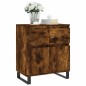 vidaXL Aparador madera contrachapada color roble ahumado 60x35x70 cm vidaXL Aparador madera contrachapada color roble ahumado 60x35x70 cm