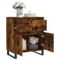 vidaXL Aparador madera contrachapada color roble ahumado 60x35x70 cm vidaXL Aparador madera contrachapada color roble ahumado 60x35x70 cm