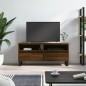 vidaXL Mueble de TV madera contrachapada marrón roble 100x34,5x44,5 cm vidaXL Mueble de TV madera contrachapada marrón roble 100x34,5x44,5 cm