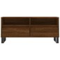 vidaXL Mueble de TV madera contrachapada marrón roble 100x34,5x44,5 cm vidaXL Mueble de TV madera contrachapada marrón roble 100x34,5x44,5 cm