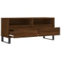 vidaXL Mueble de TV madera contrachapada marrón roble 100x34,5x44,5 cm vidaXL Mueble de TV madera contrachapada marrón roble 100x34,5x44,5 cm