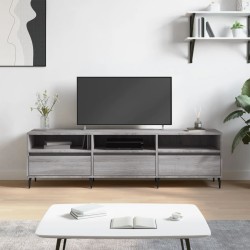 vidaXL Mueble para TV madera contrachapada gris Sonoma 150x30x44,5 cm