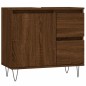 vidaXL Armario de baño madera contrachapada marrón roble 65x33x60 cm vidaXL Armario de baño madera contrachapada marrón roble 65x33x60 cm