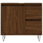 vidaXL Armario de baño madera contrachapada marrón roble 65x33x60 cm vidaXL Armario de baño madera contrachapada marrón roble 65x33x60 cm