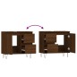 vidaXL Armario de baño madera contrachapada marrón roble 65x33x60 cm vidaXL Armario de baño madera contrachapada marrón roble 65x33x60 cm
