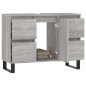 vidaXL Mueble de baño madera de ingeniería gris Sonoma 80x33x60 cm