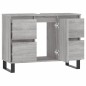 vidaXL Mueble de baño madera de ingeniería gris Sonoma 80x33x60 cm