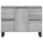 vidaXL Mueble de baño madera de ingeniería gris Sonoma 80x33x60 cm