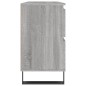vidaXL Mueble de baño madera de ingeniería gris Sonoma 80x33x60 cm