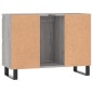 vidaXL Mueble de baño madera de ingeniería gris Sonoma 80x33x60 cm