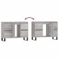 vidaXL Mueble de baño madera de ingeniería gris Sonoma 80x33x60 cm