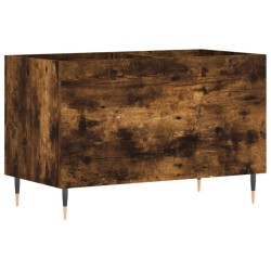 vidaXL Mueble discos madera contrachapada roble ahumado 74,5x38x48 cm