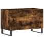 vidaXL Mueble discos madera contrachapada roble ahumado 74,5x38x48 cm vidaXL Mueble discos madera contrachapada roble ahumado 74,5x38x48 cm