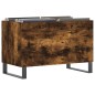 vidaXL Mueble discos madera contrachapada roble ahumado 74,5x38x48 cm vidaXL Mueble discos madera contrachapada roble ahumado 74,5x38x48 cm