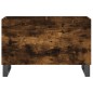 vidaXL Mueble discos madera contrachapada roble ahumado 74,5x38x48 cm vidaXL Mueble discos madera contrachapada roble ahumado 74,5x38x48 cm