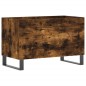 vidaXL Mueble discos madera contrachapada roble ahumado 74,5x38x48 cm vidaXL Mueble discos madera contrachapada roble ahumado 74,5x38x48 cm