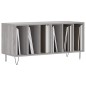 vidaXL Mueble para discos madera contrachapada gris Sonoma 100x38x48cm