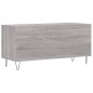 vidaXL Mueble para discos madera contrachapada gris Sonoma 100x38x48cm