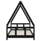 vidaXL Estructura de cama para niños madera de pino negro 90x190 cm vidaXL Estructura de cama para niños madera de pino negro 90x190 cm